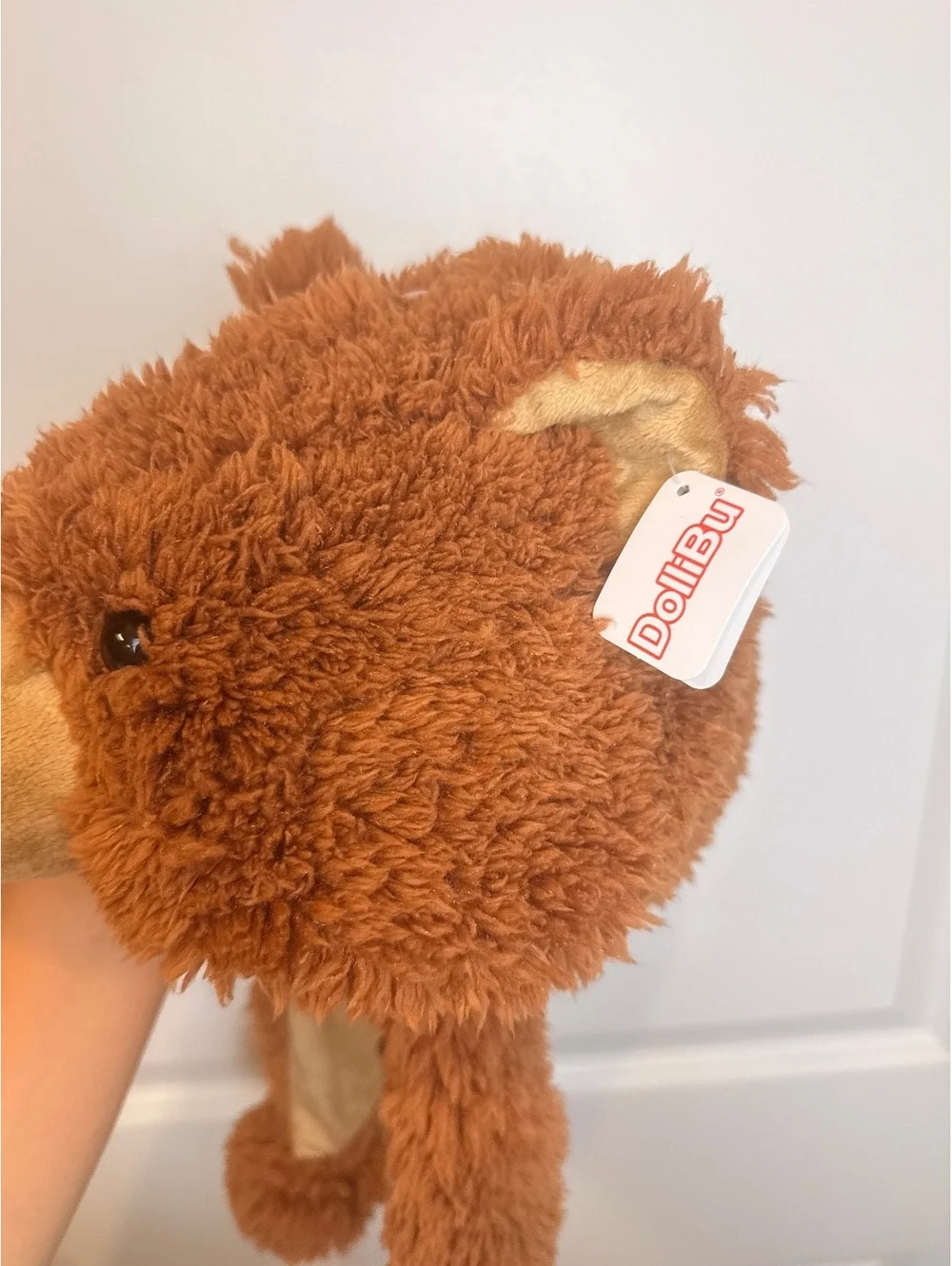 DolliBu Plush Grizzly Bear Hat Teddy Bear Ear Flap Beanie Halloween One Size